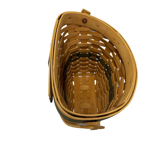 1998 Longaberger Christmas Glad Tidings Basket w/Lid 8.75"L x 6"W x 9"H - Picture 3 of 4